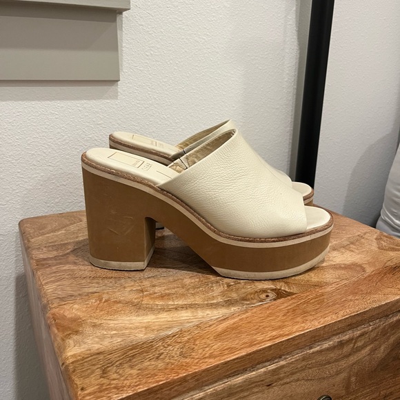 Dolce Vita Platform Heel Sandals in Bone - Picture 2 of 5